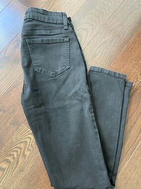 Black Mid Rise Skinny Ankle Jeans 5/27